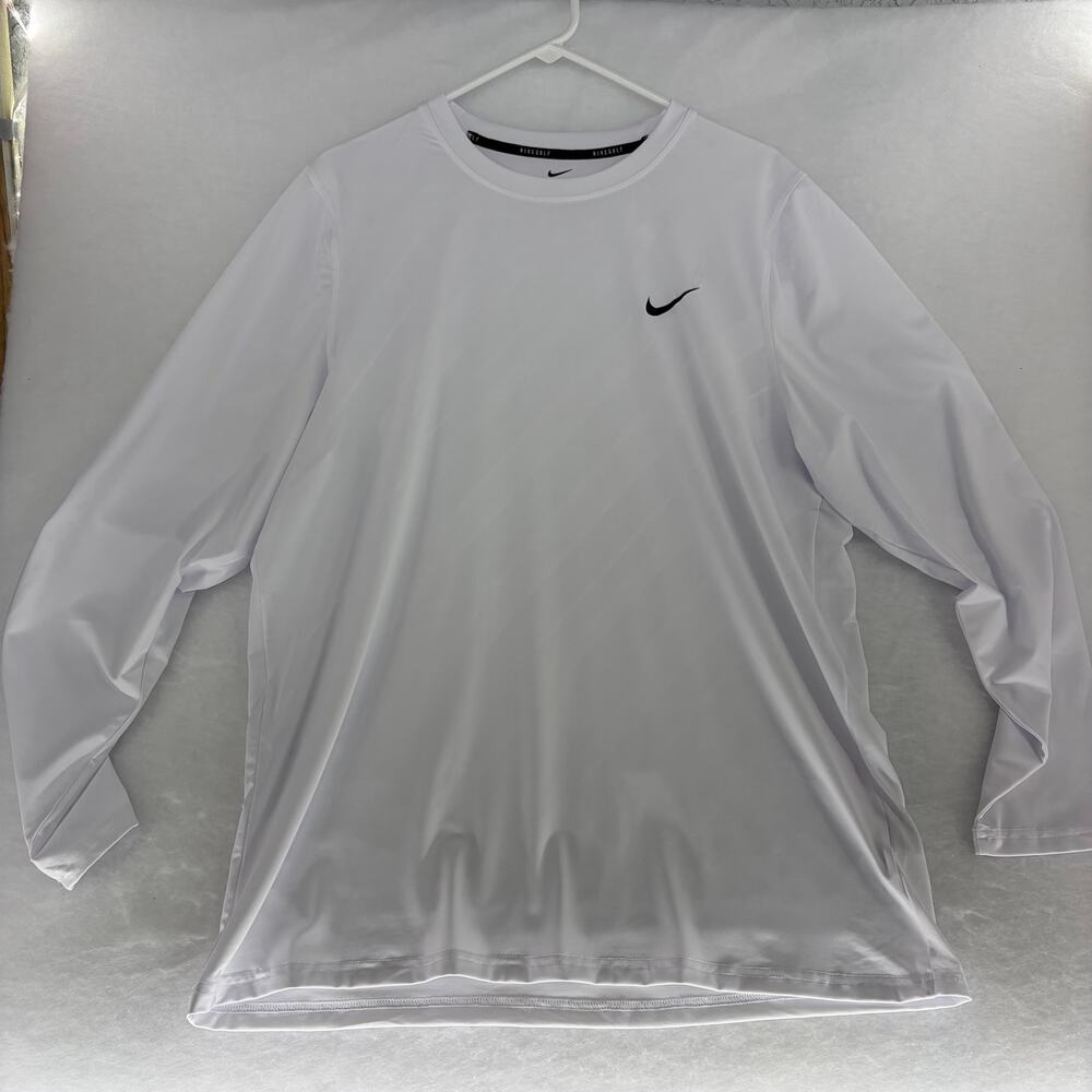 Nike Golf Dri-FIT Long Sleeve Performance Shirt White 2XL